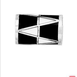 Brighton Zig Zag Bead Black & White NWT